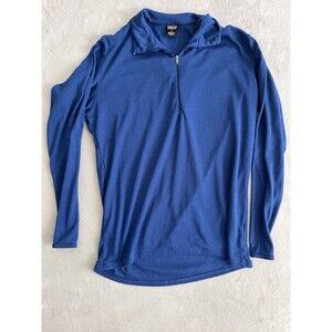Patagonia Capilene Tech Knit Performance Quarter Zip Jacket M Blue Gorpcore Base